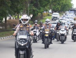 POLRES PELALAWAN LAKSANAKAN PATROLI SKALA BESAR & SHOW OF FORCE